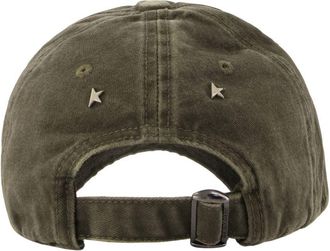 Golden Goose Unisex Journey Cap - Golden Goose Deluxe Brand Cotton Khaki Accessories Hats