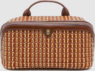 CLARIS VIROT Trousse Charlotte Cuir Tress&eacute; Fusealis