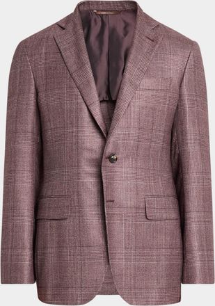 Canali Men & apos;s Kei Glen Plaid Two-Button Sport Coat