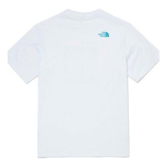 The North Face Moving Box T-Shirt White Blue NT7UM14J