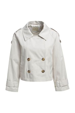 Smith & Soul Kurzjacke SMITH & SOUL, Damen, Gr. XXL, sand, Web, Obermaterial: 97% Baumwolle, 3% Polyester, unifarben, h&uuml;ftbedeckend, Jacken Kurzjacke, in Trench-Op