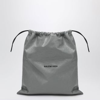 Balenciaga La Pochette dust bag shopper in Arena lambskin grey