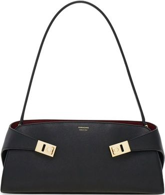 Ferragamo Black Hug Medium Shoulder Bag