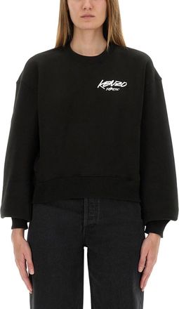 Kenzo Black Logo Crew Neck Sweatshirt