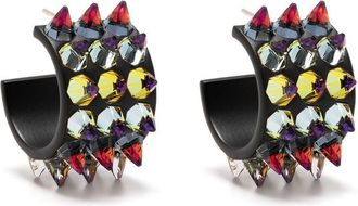 Amina Muaddi Karma Small Hoop Earrings