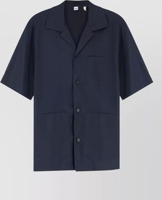 Aspesi cotton blend shirt notch collar pockets