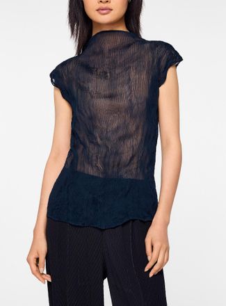 Issey Miyake Womens Chiffon Twist high-neck Cami Top