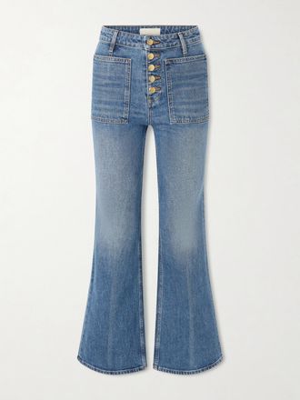 Ulla Johnson Jeans Svasati A Vita Alta The Lou - Blu