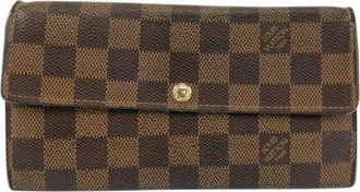 Louis Vuitton Brown Pvc Long Wallet (Bi-Fold) (Pre-Owned)