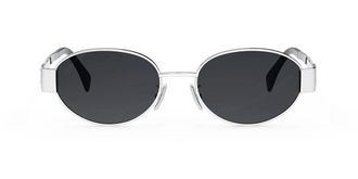 Celine CL40235U Metal Triomphe 16A Womens Sunglasses Silver Size 54