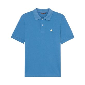 Brooks Brothers Heren, Tops, Blauw, Maat: M Katoen