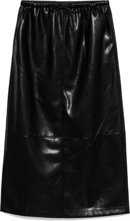 B+ab Rok van imitatieleer - Zwart