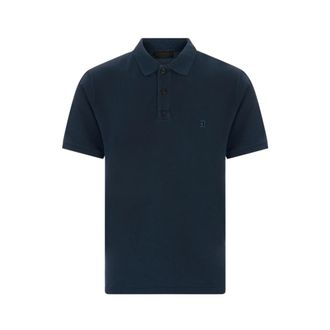 Dondup Polo Shirts, male, Blue, Size: 2XL Regular-fit Polo Shirt in Pique Cotton
