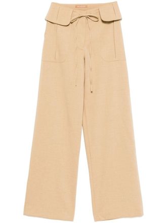 Rejina Pyo Sonia straight broek - Beige