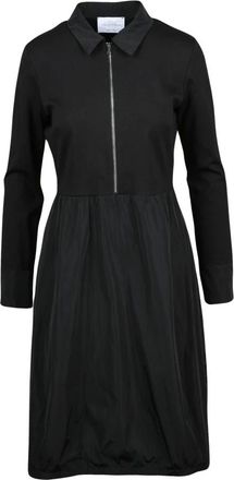 Vicario Cinque Kleedjes, Dames, Zwart, XS, Leer, Abito Lungo