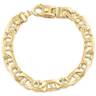 Pompeii3 Mens Link 14k Gold (44gram) or Platinum (71gram) 8.5mm Link Bracelet 8.5