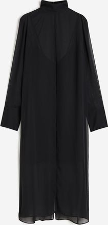 H&M Chiffonkleid - Schwarz