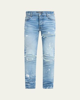 【AMIRI】ヴィンテージ感漂うAMIRI BLUEジーンズ AMIRI ブルー デニムジーンズ