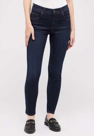 Angels Slim-fit-Jeans ANGELS SKINNY, Damen, Gr. 36, L&auml;nge 30, blau (schwarz indigo used), Denim/Jeans, Obermaterial: 91% Baumwolle, 6% Polyester, 3% Elasthan