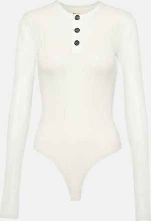 Khaite Janelle cotton-blend jersey bodysuit