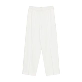 Fabiana Filippi Pleated Wide Trousers - female - Fabiana Filippi - Wide Trousers - White - XS - Trousers
