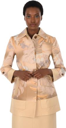 Maison Margiela Pink Floral Shirt Collar Jacket