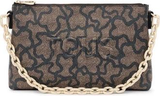 Tous Kaos Icon Clutch - Dames - Handtassen - Zwart - ONE Size - Leer - Tassen