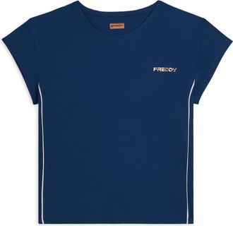Freddy T-shirt tecnica con maniche ad aletta e profili a contrasto