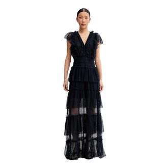 Munthe Dames, Jurken, Blauw, Maat: XS Viscose