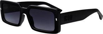 Dsquared2 Icon 0029/S Zonnebril - unisex - Zonnebrillen - Zwart - 55 MM - Accessoires