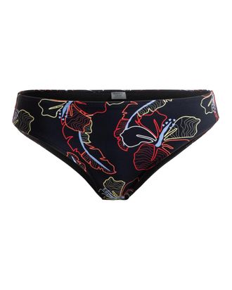 Roxy Bikini-Hose ROXY Roxy Active, Damen, Gr. L, US-Gr&ouml;ssen, grau (anthrazit athletic hibiscus), Obermaterial: 75% Nylon, 25% Elasthan;, Badehosen Bikini-H