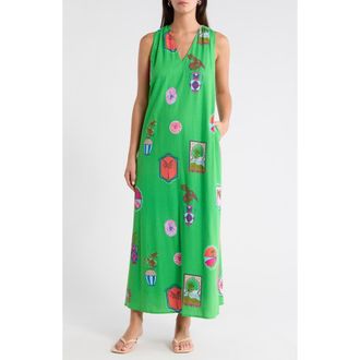 Sugarlips Trinie Postcard Rubi Halter Dress in Kelly-Pink at Nordstrom, Size X-Small