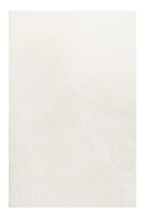 Esprit Alfombra de pelo largo beige marfil suave 133x200