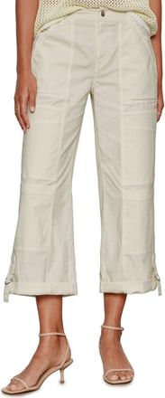 Sanctuary Angels Stretch Cotton Cargo Pants in Washed Lemon Yellow at Nordstrom, Size 33