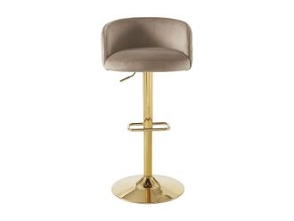 VENTE-UNIQUE.COM Taburete alto tela beige