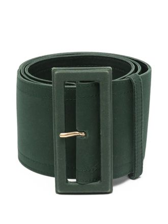 Celine 2000s rectangle-buckle belt - Green