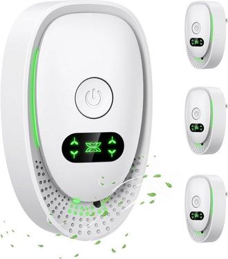 OEM Purificador De Aire Enchufable, Mini Purificador De Aire Port&aacute;til, Juego De 4, Funcionamiento Silencioso, Dormitorios Y Oficinas, Color Blanco