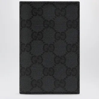 Gucci Essence Classic card holder in black GG fabric
