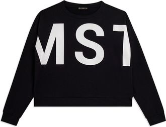 Freddy Felpa girocollo cropped con maxi stampa MST