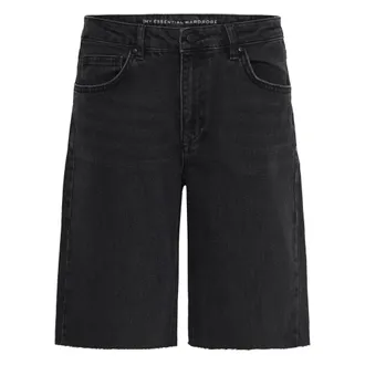 MY ESSENTIAL WARDROBE 139 High Long Shorts - female - My Essential Wardrobe - Denim Shorts - Black - W27 - Shorts