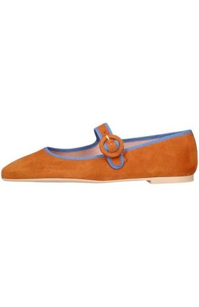 Pretty Ballerinas Square Toe Suede Mary Jane in Beige at Nordstrom, Size 39