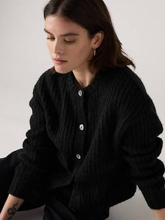 Levi's Luna Shell Button Cardigan - Womens - XS - Black