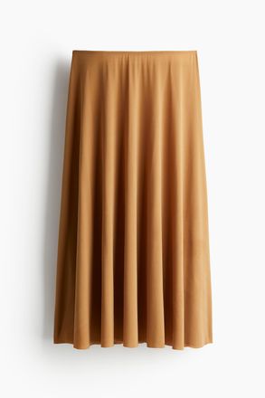 H&M Jupe in A-Linie - Dunkelbeige