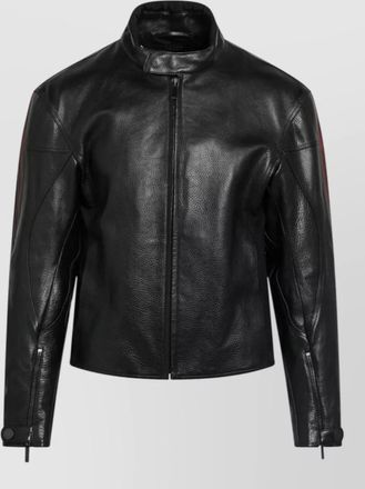 Gucci leather regular-fit biker jacket