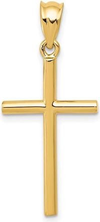 Diamond2Deal 14k Yellow Gold Cross Pendant