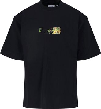 Off-white Black Spices Arrow Skate Cotton Printed T-Shirt