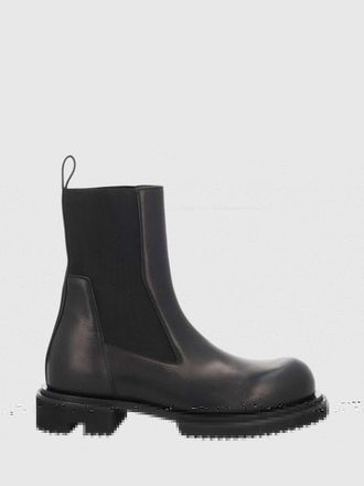 Rick Owens Calfskin Chelsea Boots with Elasticated Ankles and Lug Sole