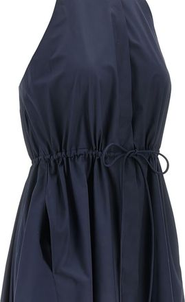 Emporio Armani Cotton Poplin Chemisier Dress - Navy