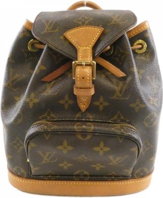 Louis Vuitton Brown Coated Canvas Backpack (Pre-Owned)