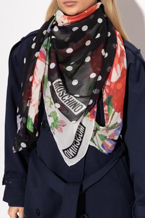 Moschino Floral Motif Scarf, Unisex, Multicolour